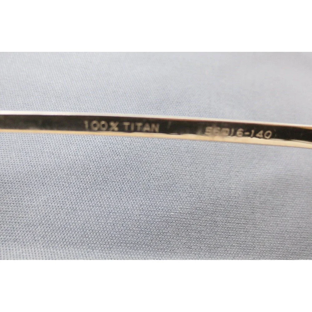 Oxford Polo Club Gold Aviator Eyeglasses 100% Titan 015 56-16-140 Mens Frames
